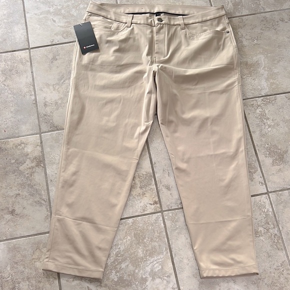 New w/tags Lululemon ABC Slim-Fit Pant 30” L Warpstreme Color Trench 38 Waist - Picture 9 of 12